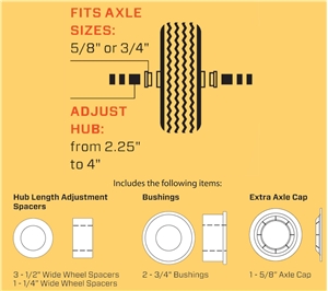 Universal Fit Hand Truck Tire - Pneumatic