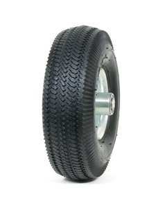 2-PACK 10 in Haul-Master Pneumatic Tire Wheel GO CART 4.10/3.50-4 KNOBBY TREAD 